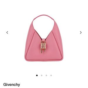 Givenchy Mini G Hobo Bag in pink with gold hardware